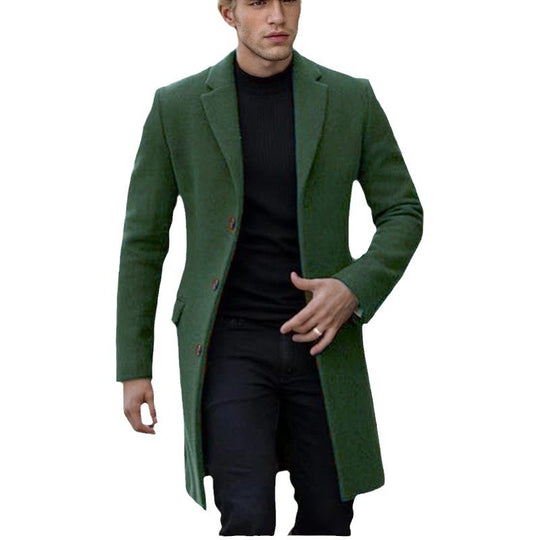 Herren eleganter einfacher Mantel R&B