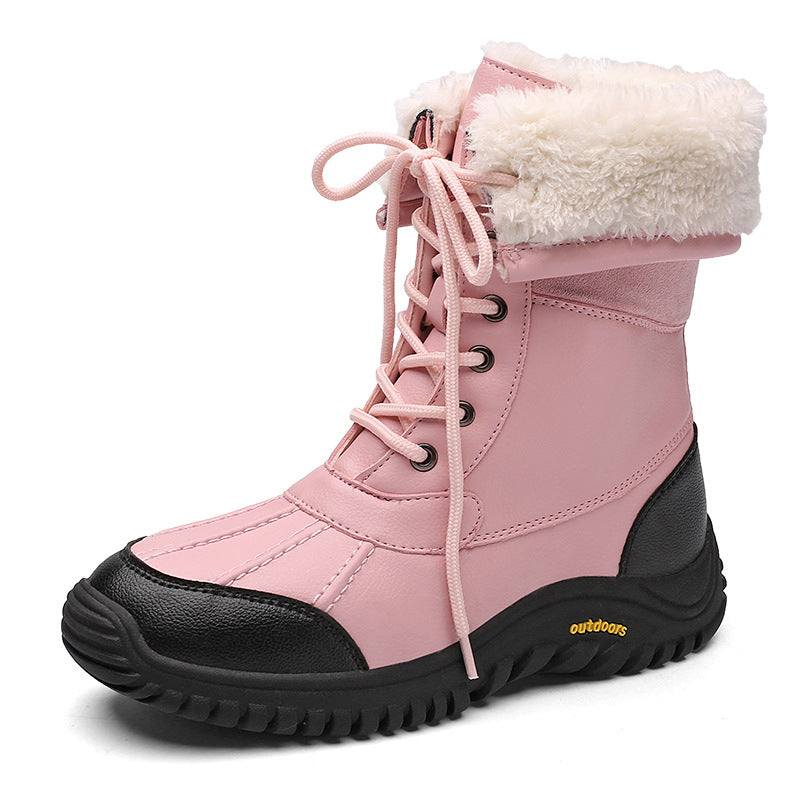 Damen Winterstiefel mit isolierter Fütterung und rutschfester Gummisohle R&B