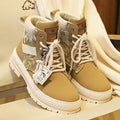 Damen modische Wanderstiefel mit robustem Obermaterial und rutschfester Sohle