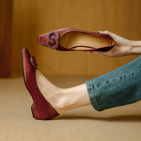 Damen Elegante Ballerinas mit luxuriösem Schmuckdetail R&B
