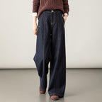 Damen Weite Jeanshose High Waist mit zeitlosem Design