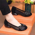 Damen Komfortable Ballerinas mit funkelndem Strassbesatz R&B