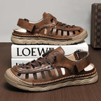 Damen Sportliche Sandalen mit perforierten Designelementen und verstellbarem Riemen R&B