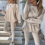 Damen Oversized Sweatshirt mit weitem Schnitt und strukturierten Ärmeln R&B