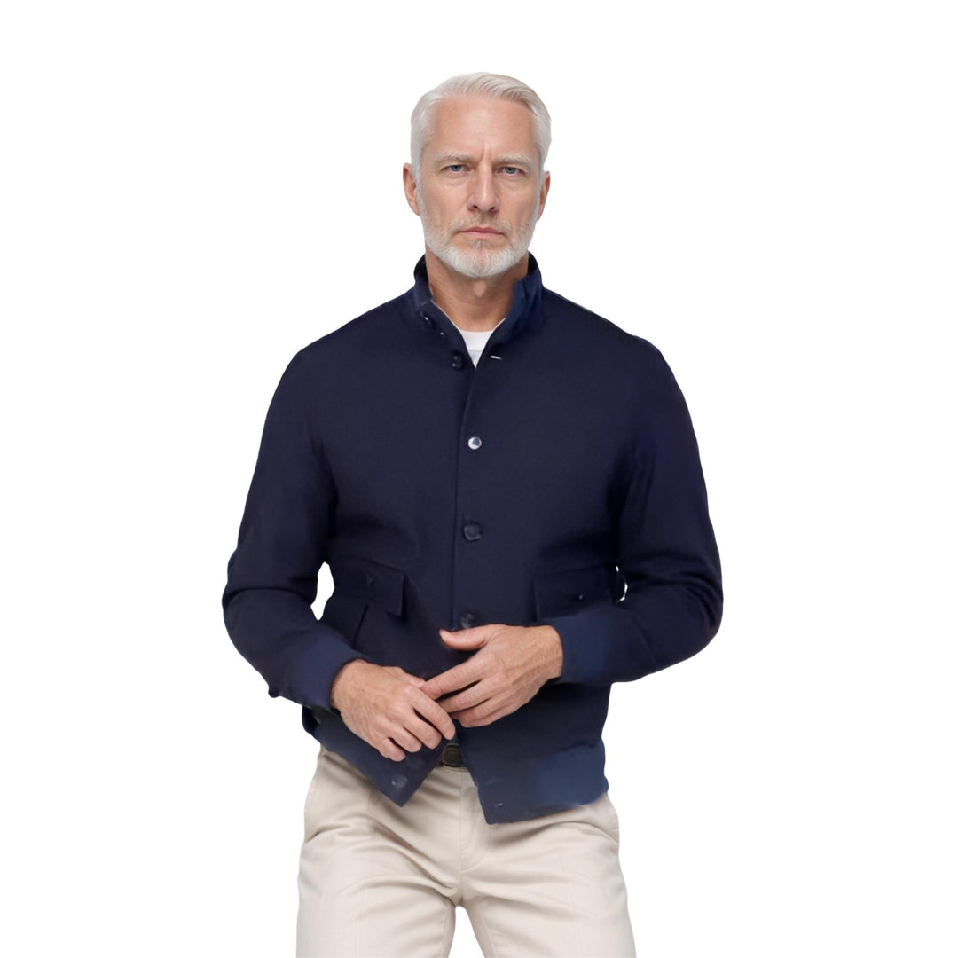Herren modische Wolljacke mit warmem Innenfutter R&B
