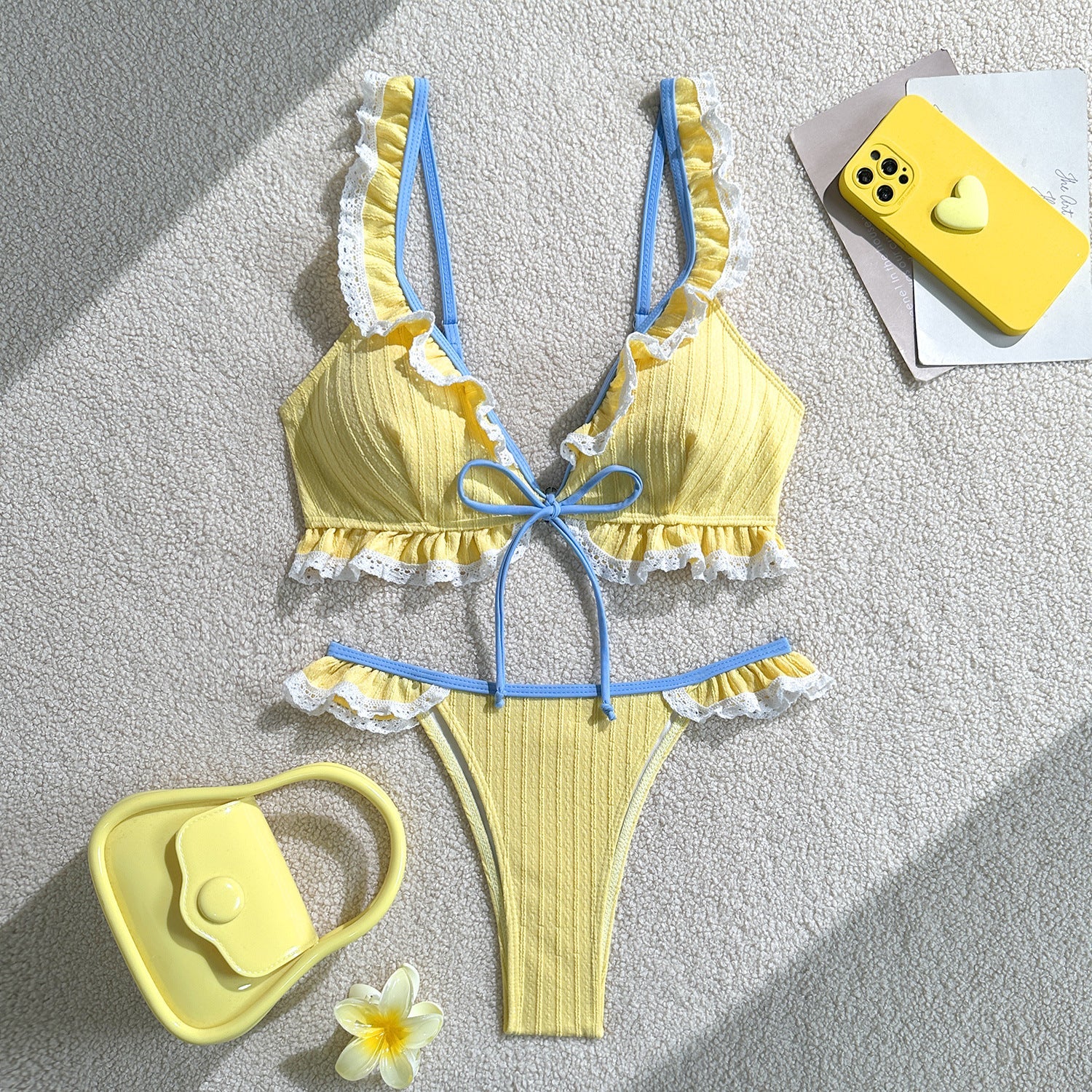 Damen Rüschen Bikini-Set R&B