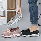 Damen Bequeme Slip-On Sportschuhe mit atmungsaktivem Strickdesign R&B