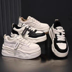 Damen Chunky Sneakers mit trendiger Plateau-Sohle und seitlichem Klettverschluss R&B