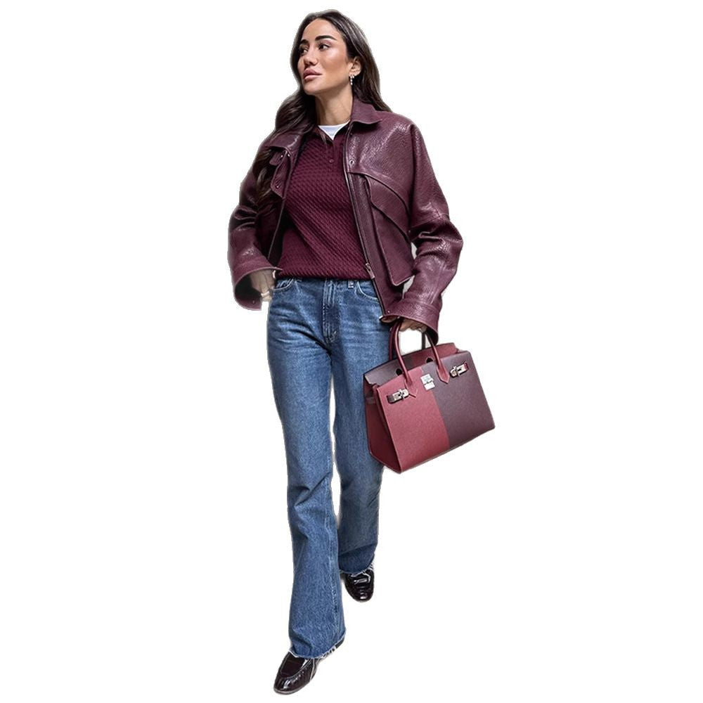 Damen Statement jacke mit asymmetrischem Schnitt und voluminösen Ärmeln R&B