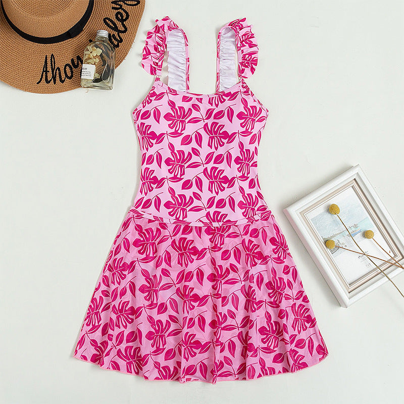 Damen Badekleid mit floralem Muster R&B