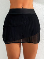Damen Minirock mit stylishen Plisseefalten R&B