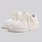 Damen Plattform Sneakers mit atmungsaktivem Obermaterial und modischem Design Heidi Mode