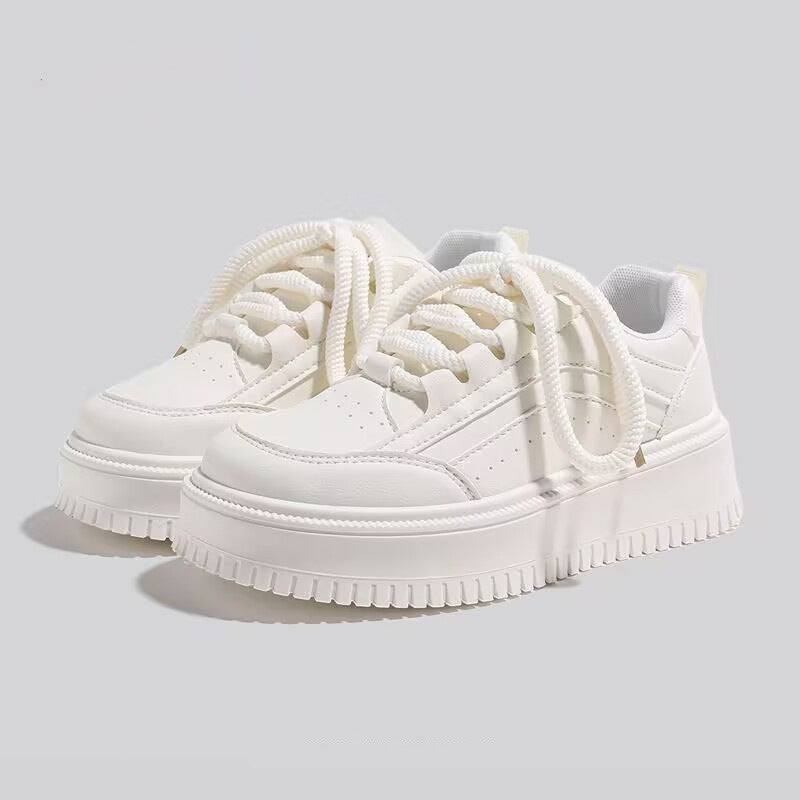 Damen Plattform Sneakers mit atmungsaktivem Obermaterial und modischem Design Heidi Mode