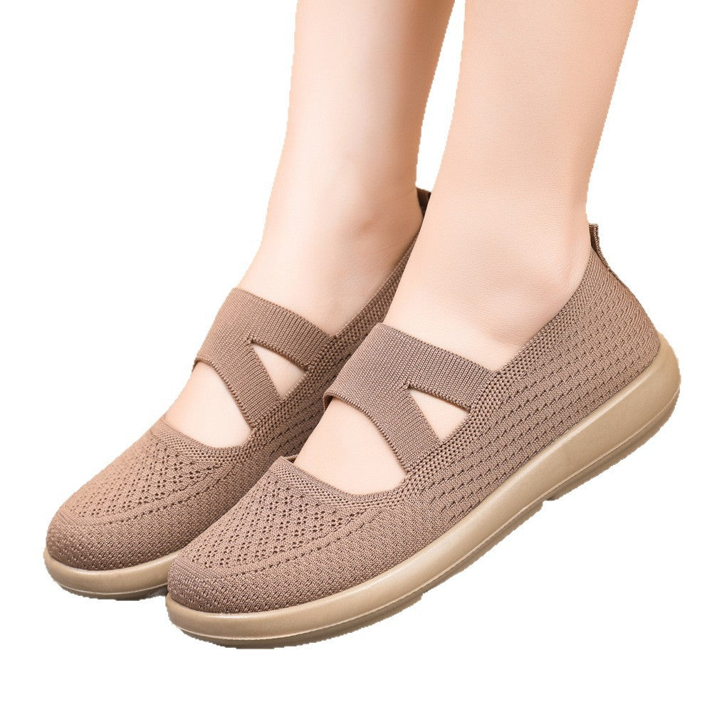 Damen Komfortable Slip-On Schuhe mit elastischen Einsätzen R&B