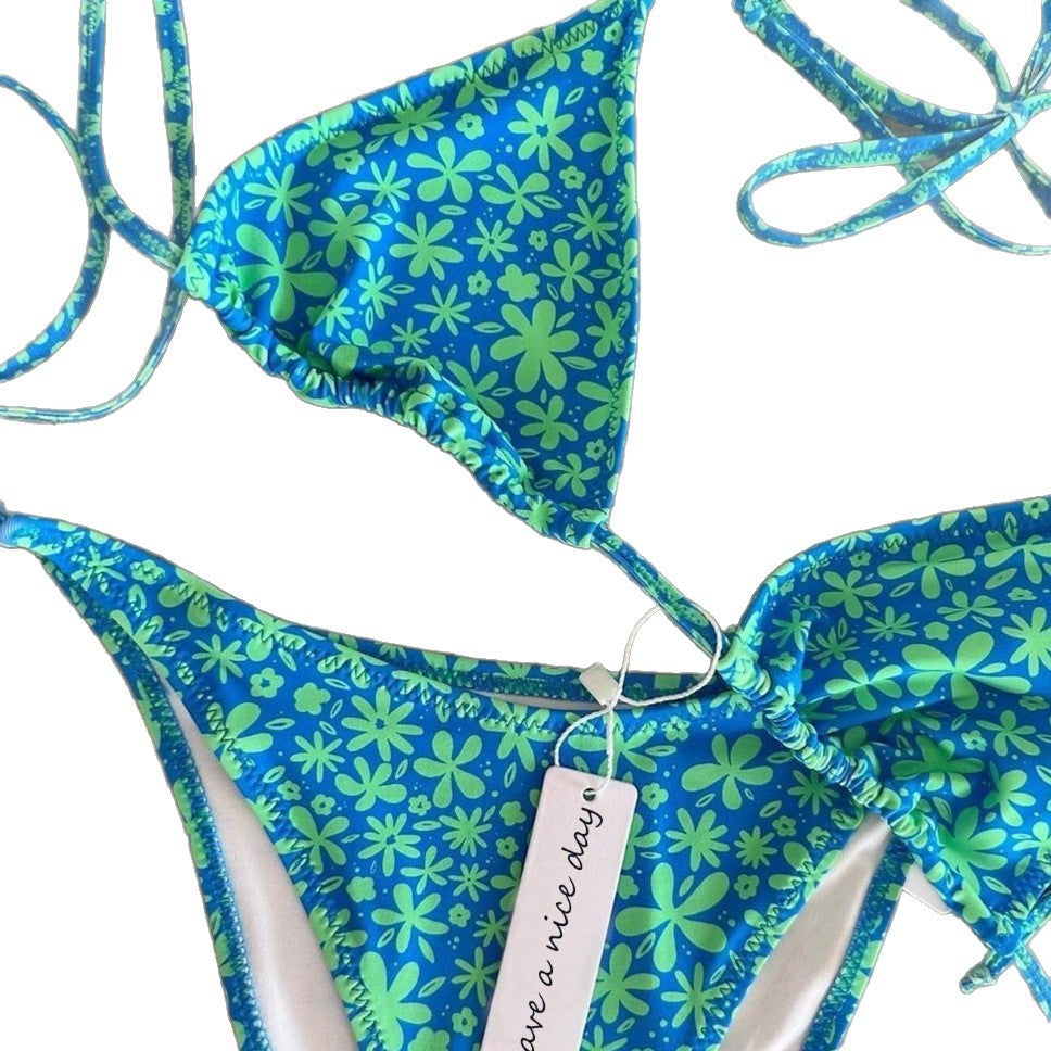 Damen Triangel-Bikini mit punktemuster R&B