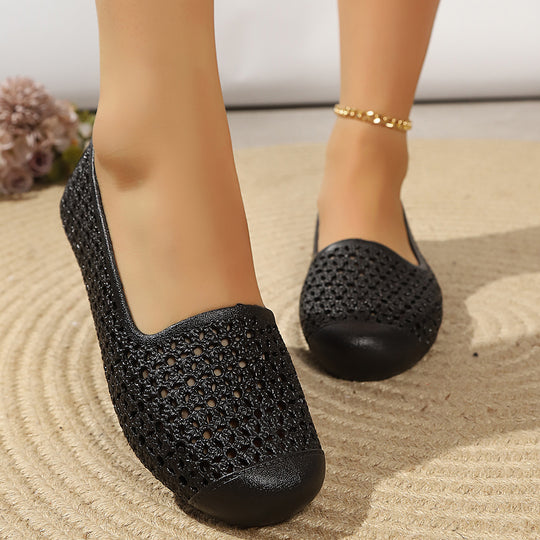 Damen bequeme Slipper aus atmungsaktivem Material R&B