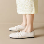 Damen Freizeitliche Slipper mit modischer Faltenoptik