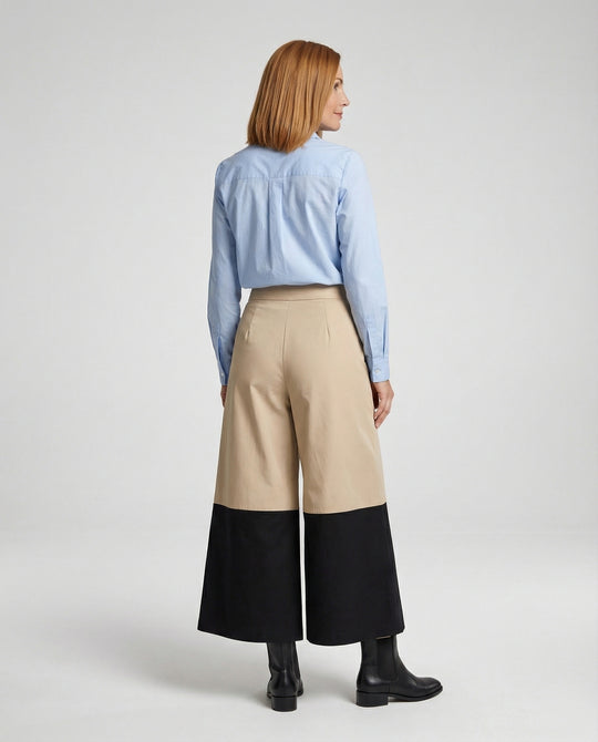 Damen Culotte Hose weit