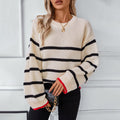 R&B | Gestreifter Strickpullover Mit Weichem Material