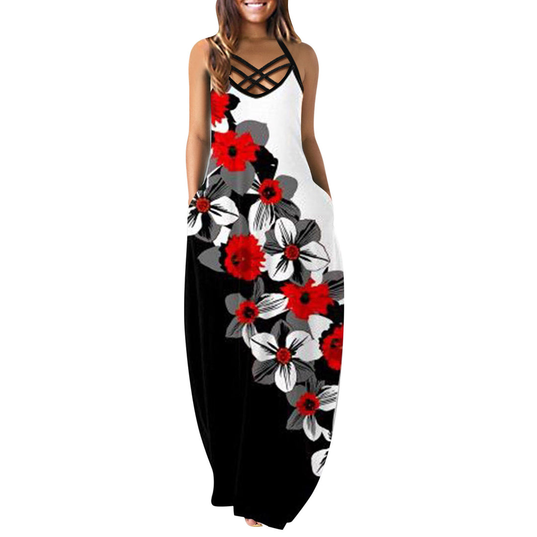 Damen Maxikleid mit trendigem Rückenausschnitt R&B