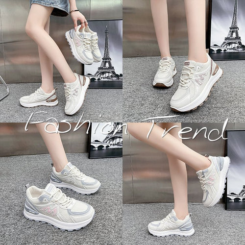 Damen sportive Sneakers mit atmungsaktivem Obermaterial und dämpfender Sohle R&B