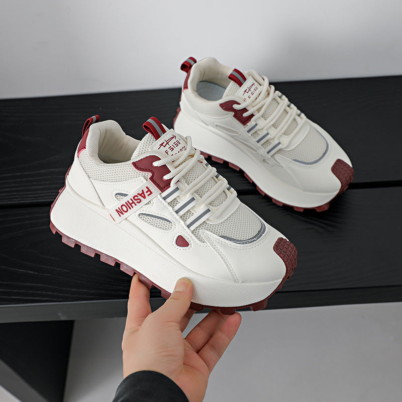 Damen Sportliche Chunky Sneakers mit dämpfendem Profil und atmungsaktiver Obermaterialstruktur R&B