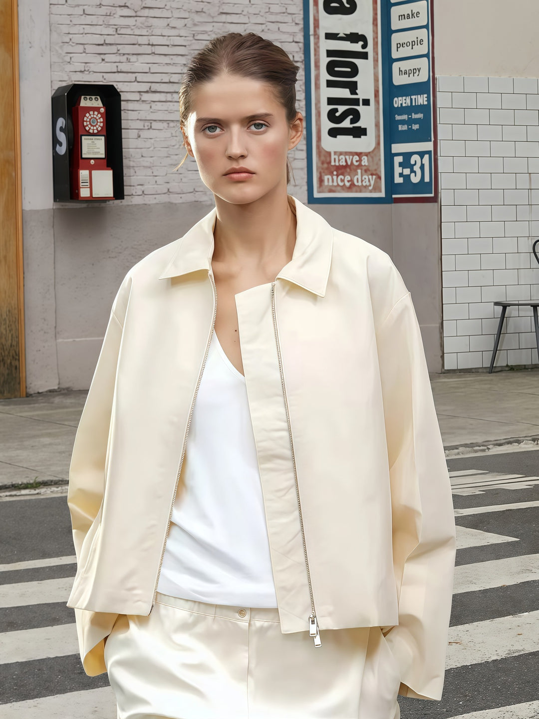 Damen lässige und elegante Übergangsjacke R&B