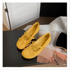 Damen bequeme Ballerinas mit dekorativen Schleifen R&B
