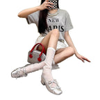 Damen Ballerinas mit modischer Schleifenapplikation R&B
