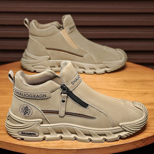 Damen Sportliche High-Top Sneakers mit praktischem Reißverschluss und isolierendem Innenfutter R&B