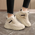 Damen Warmgefütterte High-Top Sneakers mit rutschfester Sohle R&B