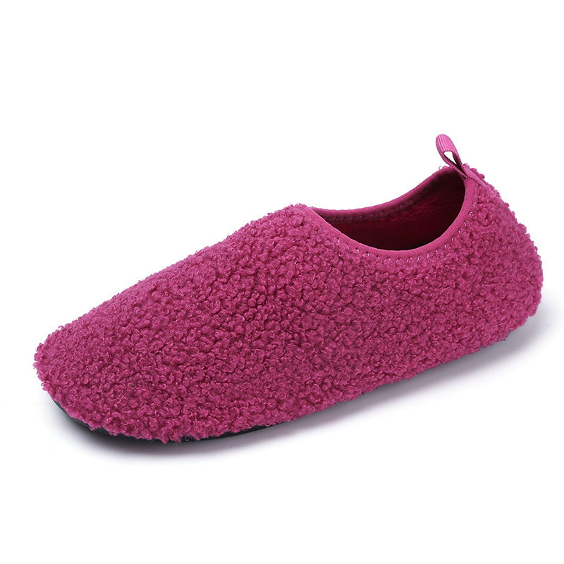 Damen Flauschige Hausschuhe mit rutschfester Sohle R&B