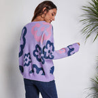 Damen Sweatshirt mit floralem Muster und komfortablem Schnitt R&B
