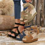 Damen Wedge-Sandaletten mit komfortablem Riemen-Design R&B