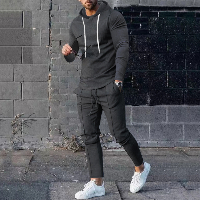 Herren Sportliches Hoodie-Set mit stylischen Jogginghosen R&B