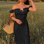 Damen Sommerliches Maxikleid mit Rüschendetails R&B