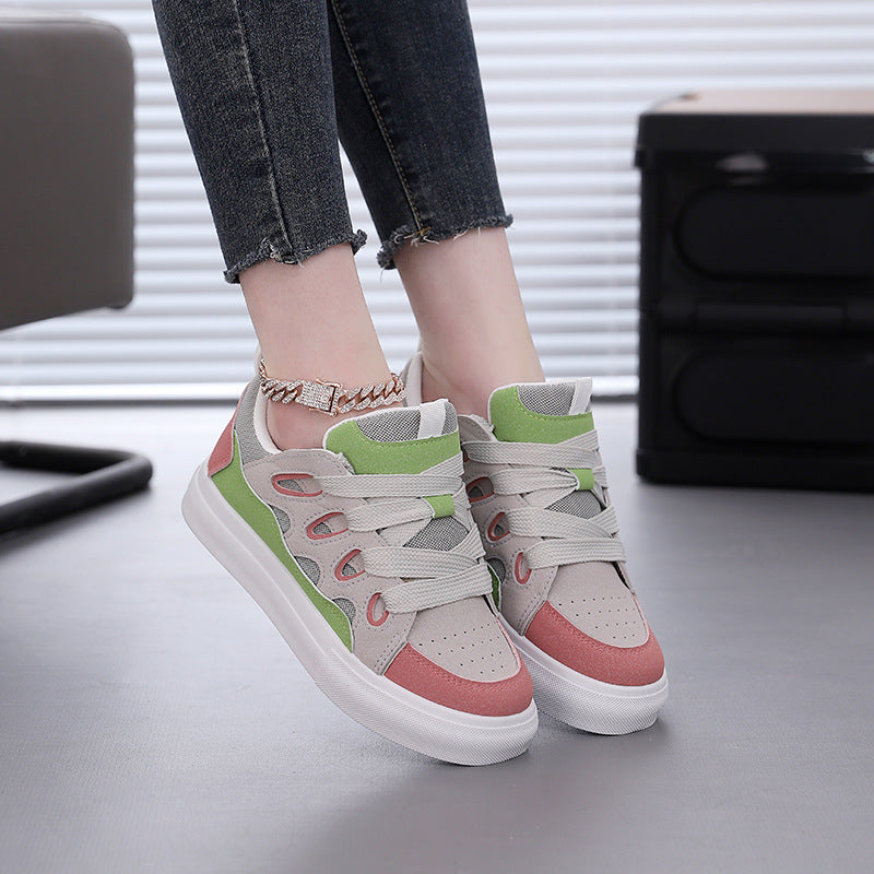 Damen modische Sneakers mit elastischen Schnürsystem und atmungsaktiver Oberfläche R&B
