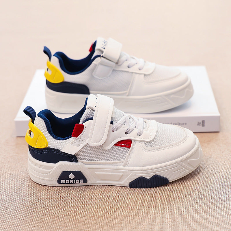 Damen atmungsaktive Klett-Sneaker mit modischem Design und dämpfender Sohle R&B