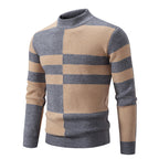Herren moderner Rollkragenpullover mit strukturiertem Rippdesign