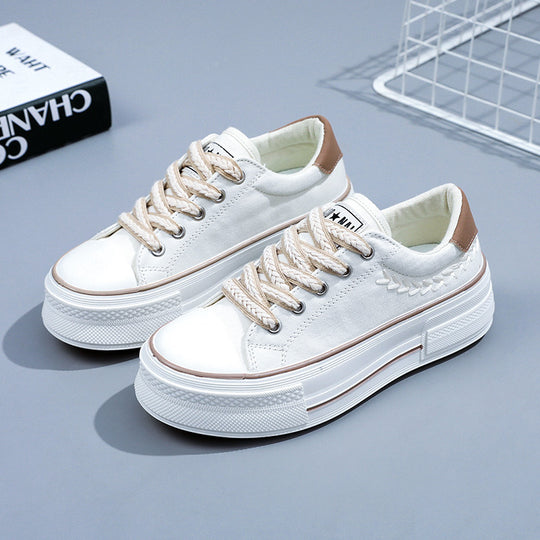 Damen Sneaker mit hoher Plateausohle und atmungsaktivem Obermaterial R&B