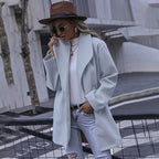 Damen modischer Oversized-Mantel mit strukturiertem Design R&B