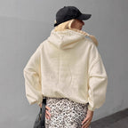 Damen lässiger Kapuzenpullover mit auffälligem Schriftzug R&B