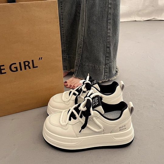 Damen modische Plateau-Sneaker mit innovativem Komfort und atmungsaktiver Sohle R&B