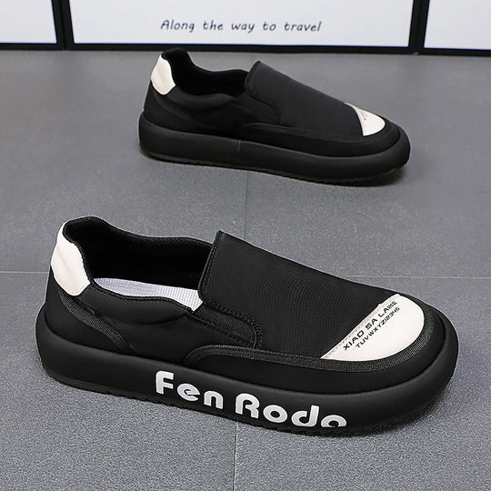 Damen bequeme Slip-On Sneakers mit rutschfester Sohle und atmungsaktivem Obermaterial R&B