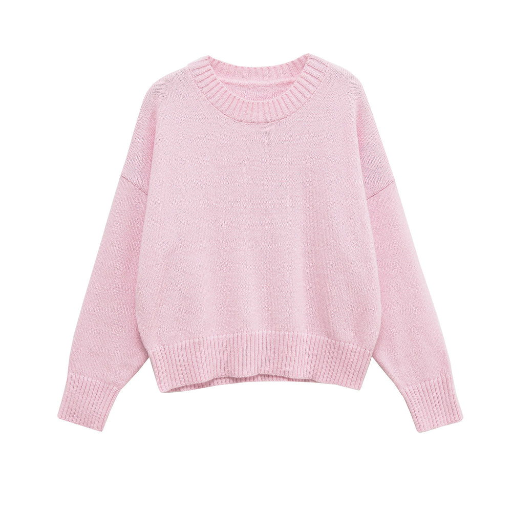 Damen lässiger Oversized Pullover R&B