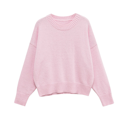 Damen lässiger Oversized Pullover R&B