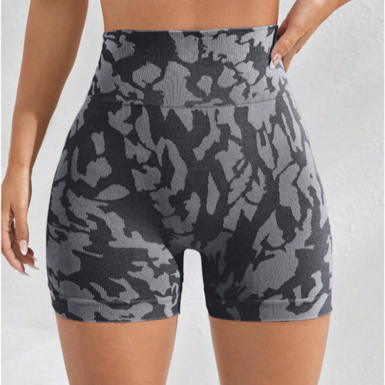 Damen Sportliche Ripp-Shorts mit hohem Bund und optimierter Passform R&B