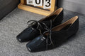 Damen elegante Slip-On Ballerinas mit kunstvollem Riemendetail