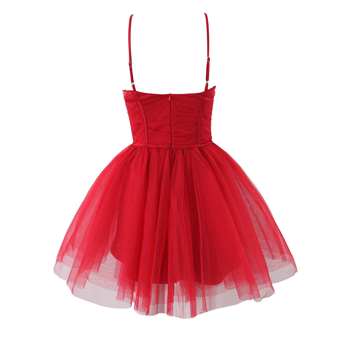 Damen Tüllballkleid mit Spitzenoberteil R&B