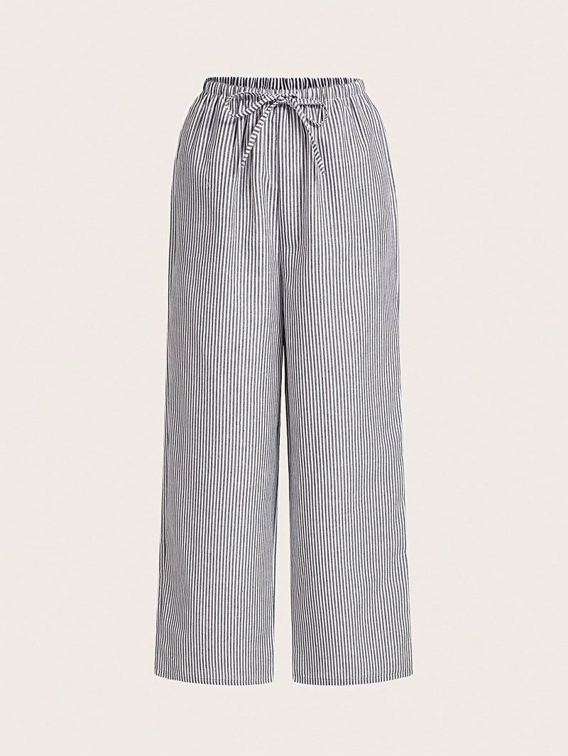 Damen Luftige Palazzo-Hose mit gemustertem Design R&B